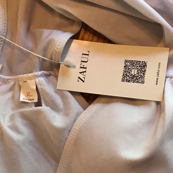 NWT Zaful White & Green Tropical Swimsuit Set (XL) - Picture 13 of 16